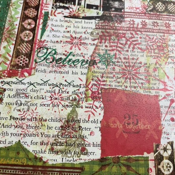 Christmas Junk Journal Ephemera Collage Prints 10 Pages Grunge Look mq - Picture 12 of 12
